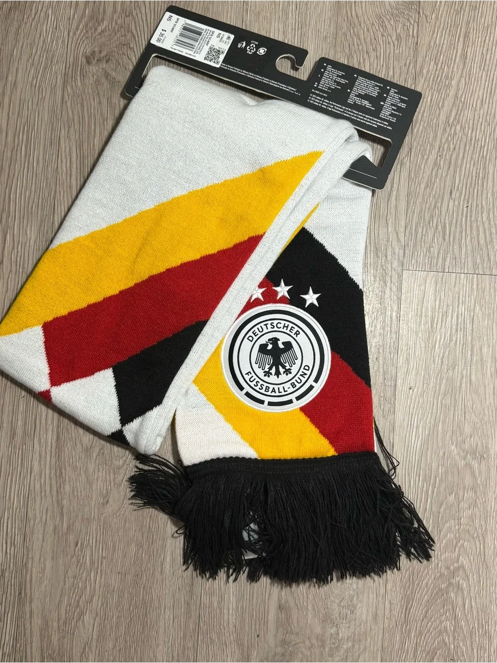 New Adidas Germany National Team 2026 Football Scarf Adidas KC6688 World Cup 26
